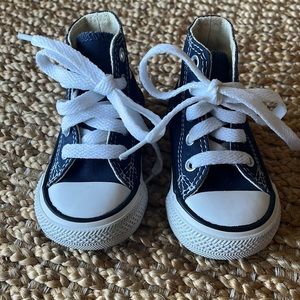 Baby high top Converse Navy Blue Size 3